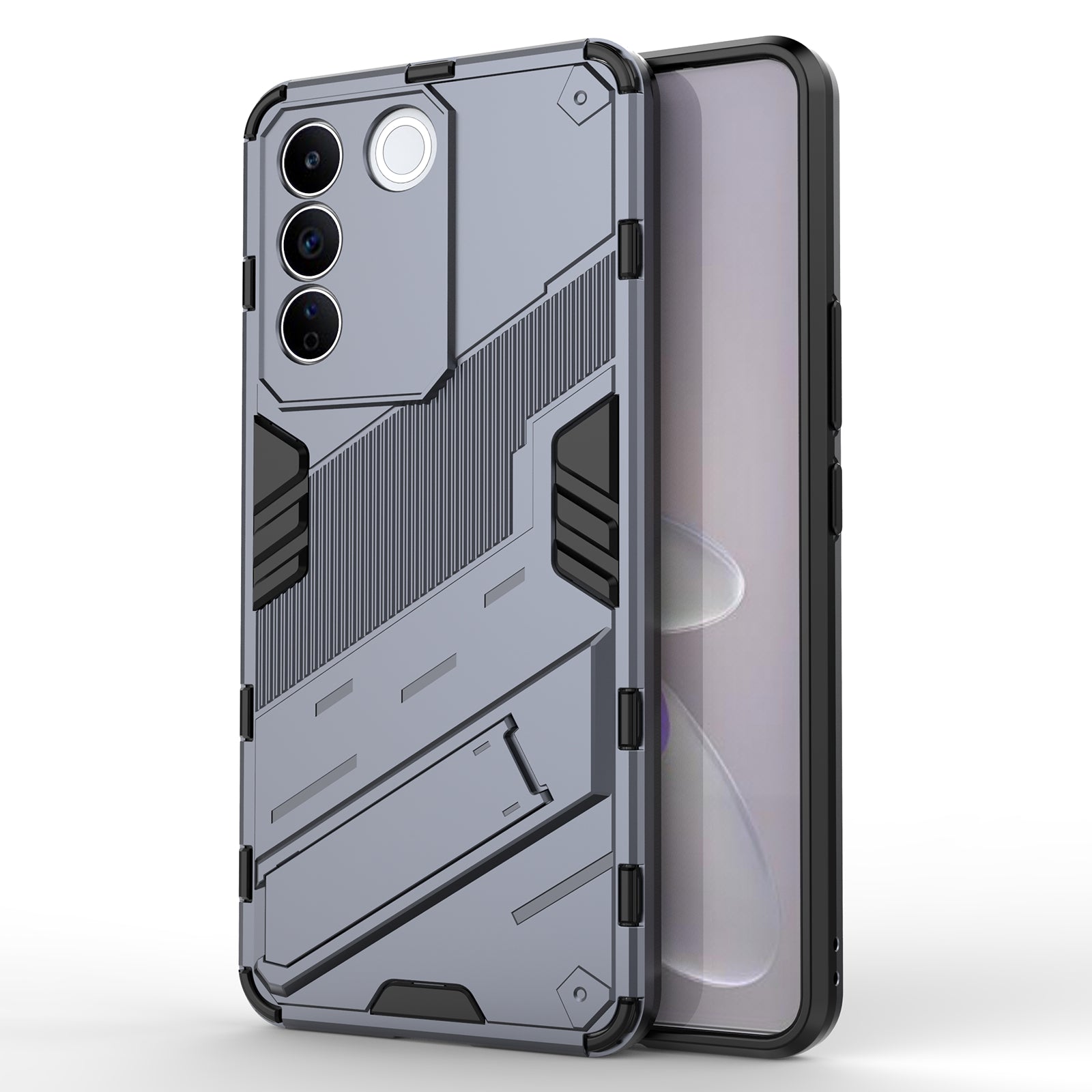Anti-drop Phone Case For vivo S16e 5G Kickstand Soft TPU Hard PC Phone Back Cover Anti-drop Phone Case For vivo S16e 5G Kickstand Soft TPU Hard PC Phone Back Cover